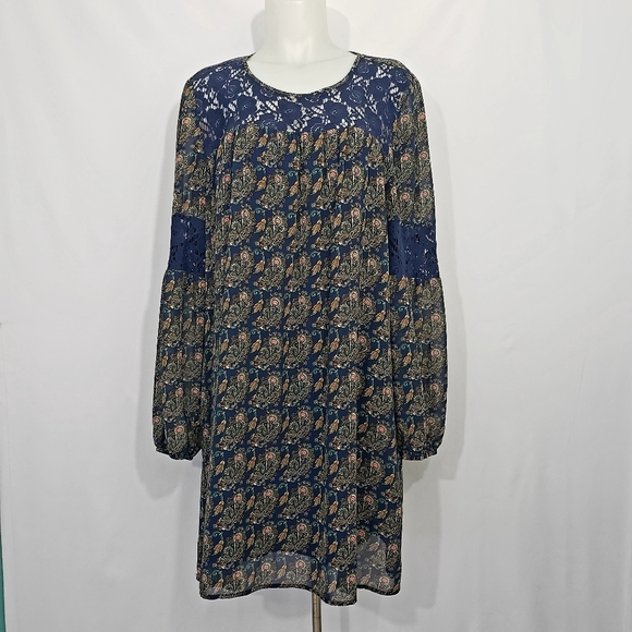 Ruff Hewn Dresses & Skirts - Chiffon Paisley Shift Dress XL- Ruff Hewn
